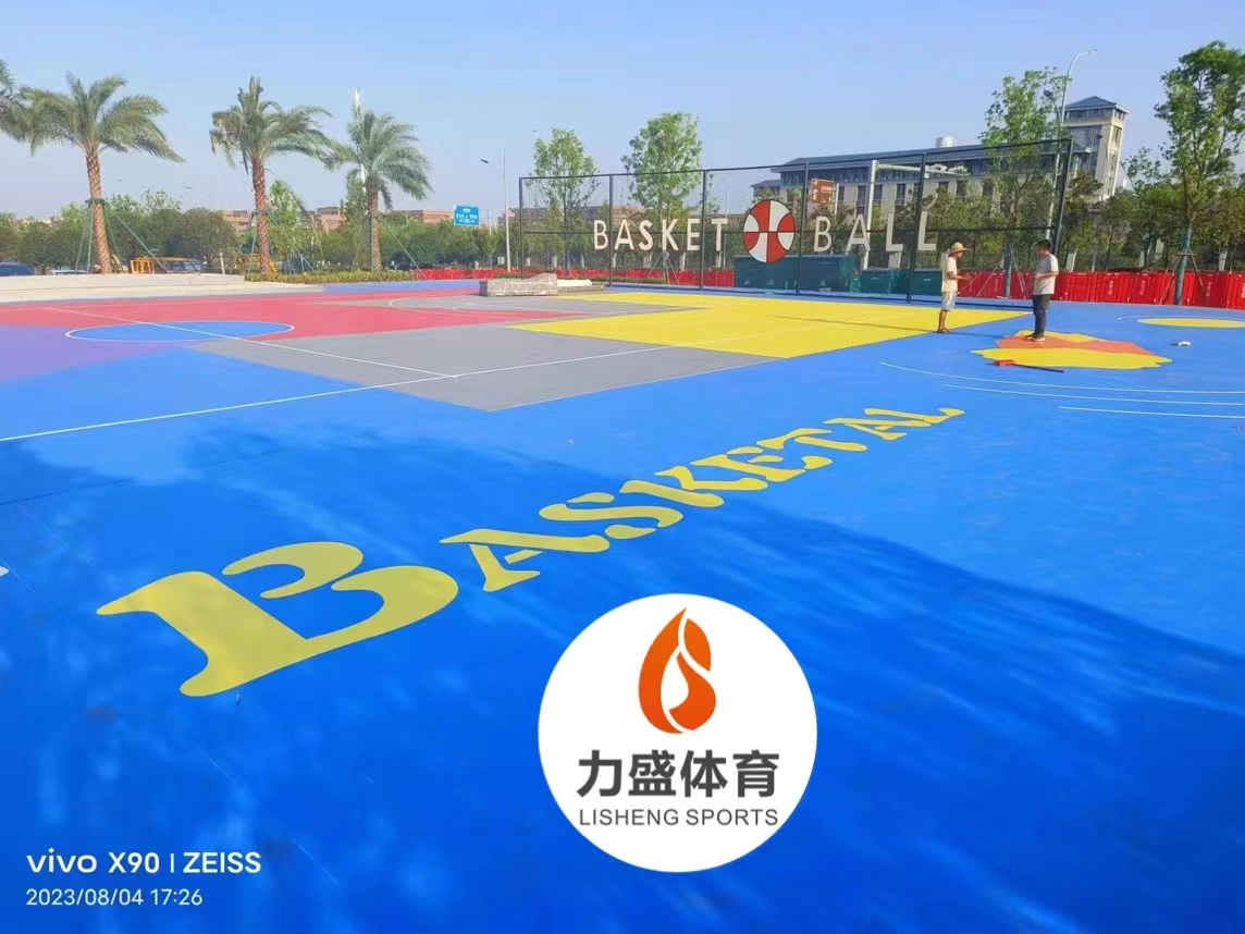 韶关市3200平方新国标篮球场